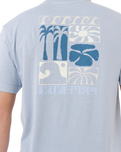 Artist Of The Search Ty Williams Coastline T-Shirt in Spray Blue
