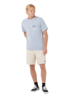 Artist Of The Search Ty Williams Coastline T-Shirt in Spray Blue