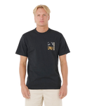 The Rip Curl Mens Artist Of The Search Ty Williams Coastline T-Shirt in Black