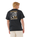 The Rip Curl Mens Artist Of The Search Ty Williams Coastline T-Shirt in Black
