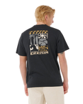 The Rip Curl Mens Artist Of The Search Ty Williams Coastline T-Shirt in Black