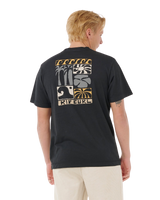The Rip Curl Mens Artist Of The Search Ty Williams Coastline T-Shirt in Black