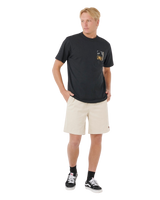 The Rip Curl Mens Artist Of The Search Ty Williams Coastline T-Shirt in Black