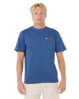 Surf Revival Lined Up T‑Shirt in Light Navy