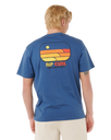 Surf Revival Lined Up T‑Shirt in Light Navy