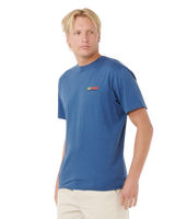 Surf Revival Lined Up T‑Shirt in Light Navy