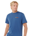 Surf Revival Lined Up T‑Shirt in Light Navy