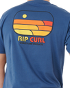 Surf Revival Lined Up T‑Shirt in Light Navy