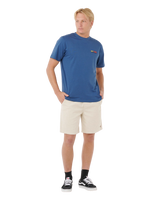 Surf Revival Lined Up T‑Shirt in Light Navy