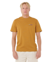 The Rip Curl Mens Surf Revival Lined Up T-Shirt in Bronze