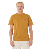 The Rip Curl Mens Surf Revival Lined Up T-Shirt in Bronze