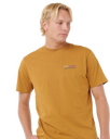 The Rip Curl Mens Surf Revival Lined Up T-Shirt in Bronze