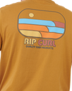 The Rip Curl Mens Surf Revival Lined Up T-Shirt in Bronze