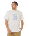 The Rip Curl Mens Artist Of The Search Ty Williams Stacked T-Shirt in Bone