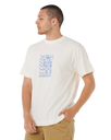 The Rip Curl Mens Artist Of The Search Ty Williams Stacked T-Shirt in Bone