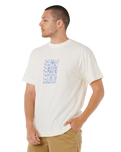 The Rip Curl Mens Artist Of The Search Ty Williams Stacked T-Shirt in Bone