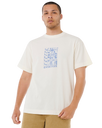 The Rip Curl Mens Artist Of The Search Ty Williams Stacked T-Shirt in Bone