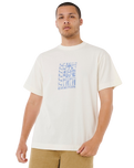 The Rip Curl Mens Artist Of The Search Ty Williams Stacked T-Shirt in Bone