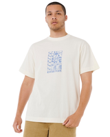 The Rip Curl Mens Artist Of The Search Ty Williams Stacked T-Shirt in Bone