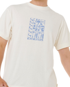 The Rip Curl Mens Artist Of The Search Ty Williams Stacked T-Shirt in Bone
