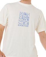 The Rip Curl Mens Artist Of The Search Ty Williams Stacked T-Shirt in Bone