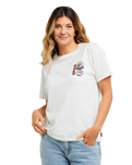 The Rip Curl Womens Archive Butterfly T-Shirt in Bone