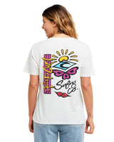The Rip Curl Womens Archive Butterfly T-Shirt in Bone