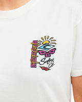The Rip Curl Womens Archive Butterfly T-Shirt in Bone