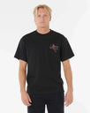 The Rip Curl Mens Eddie Would Go Retro T-Shirt in Black