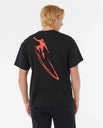 The Rip Curl Mens Eddie Would Go Retro T-Shirt in Black