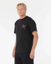 The Rip Curl Mens Eddie Would Go Retro T-Shirt in Black
