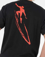 The Rip Curl Mens Eddie Would Go Retro T-Shirt in Black