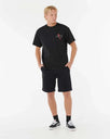 The Rip Curl Mens Eddie Would Go Retro T-Shirt in Black