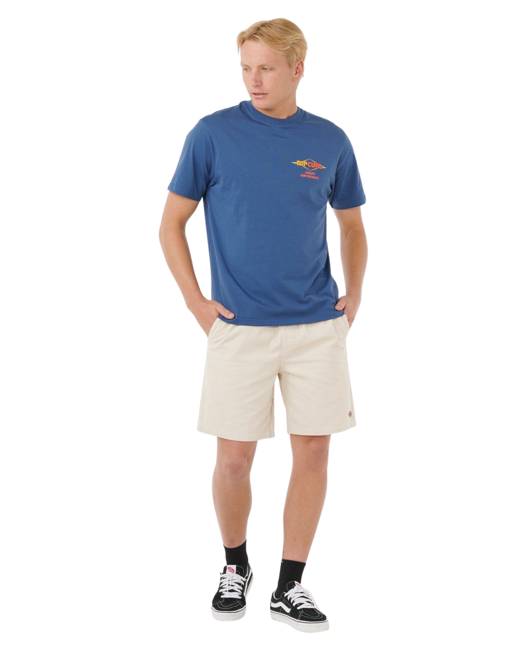 The Rip Curl Mens Surf Revival Decal T-Shirt in Light Navy