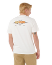 The Rip Curl Mens Surf Revival Decal T-Shirt in Bone