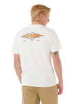 The Rip Curl Mens Surf Revival Decal T-Shirt in Bone