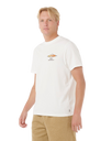 The Rip Curl Mens Surf Revival Decal T-Shirt in Bone