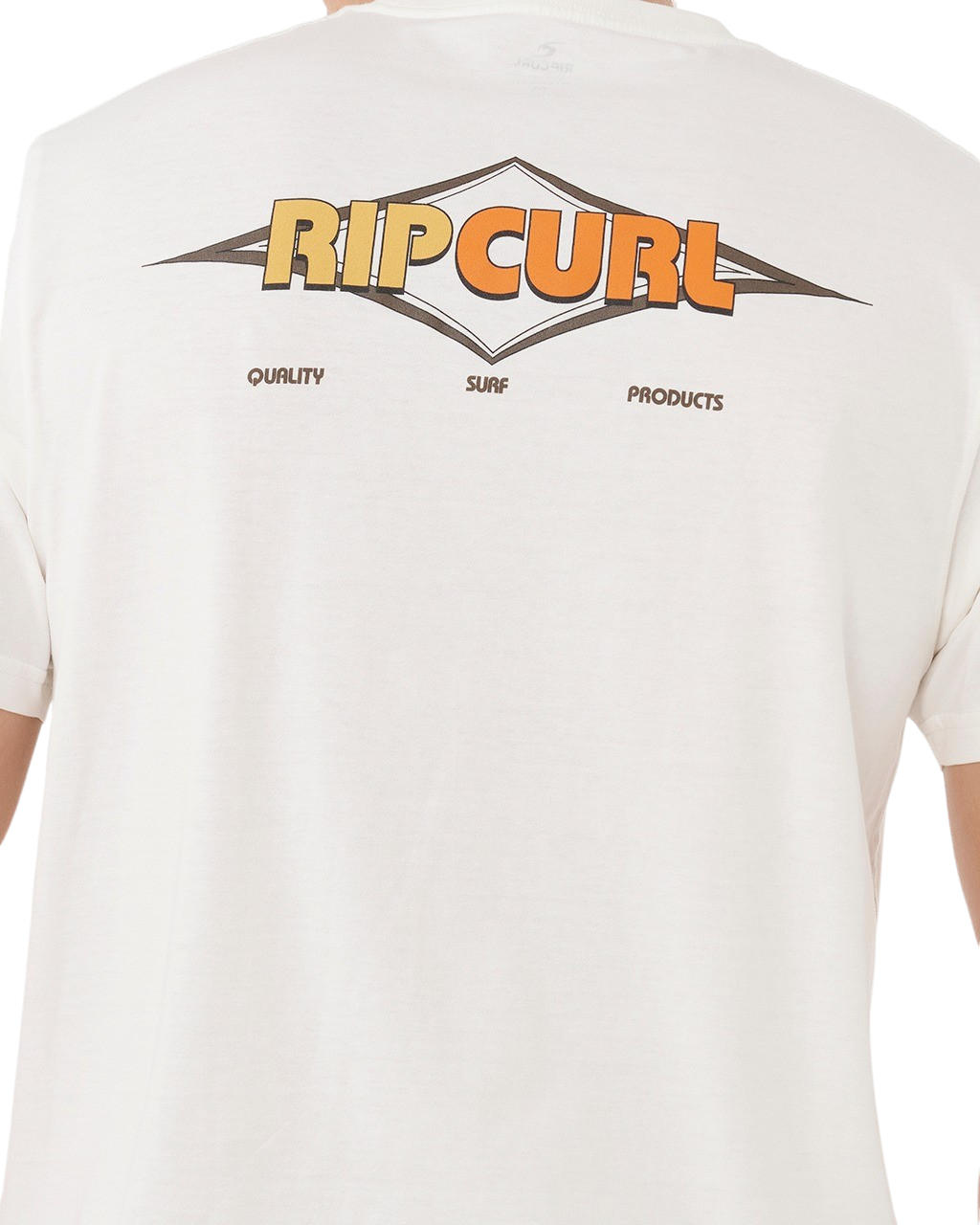 The Rip Curl Mens Surf Revival Decal T-Shirt in Bone