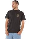 Shaper Address T-Shirt in Washed Black