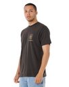 Shaper Address T-Shirt in Washed Black