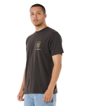 Shaper Address T-Shirt in Washed Black
