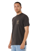 Shaper Address T-Shirt in Washed Black