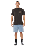 Shaper Address T-Shirt in Washed Black