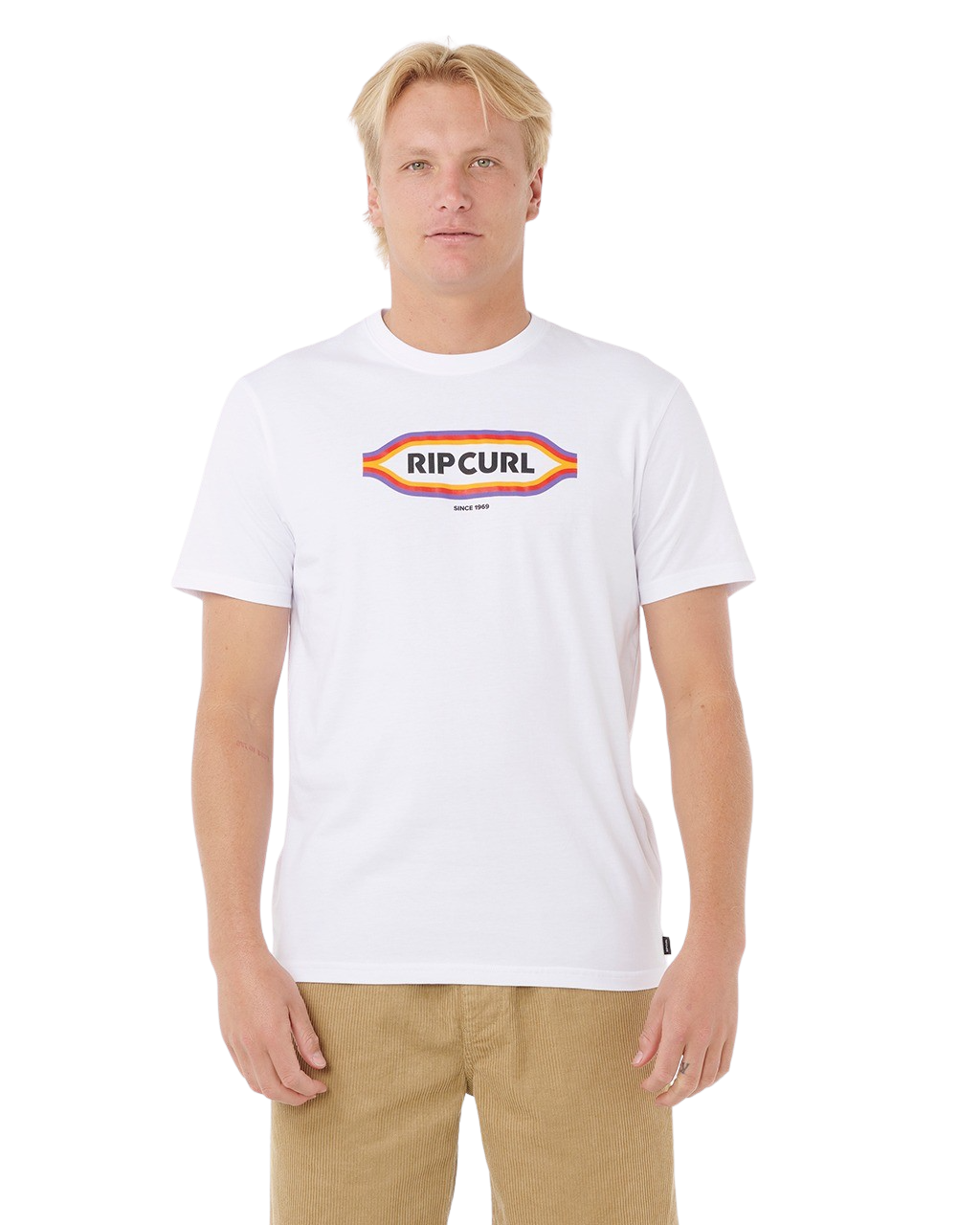 The Rip Curl Mens Sunset T-Shirt in White