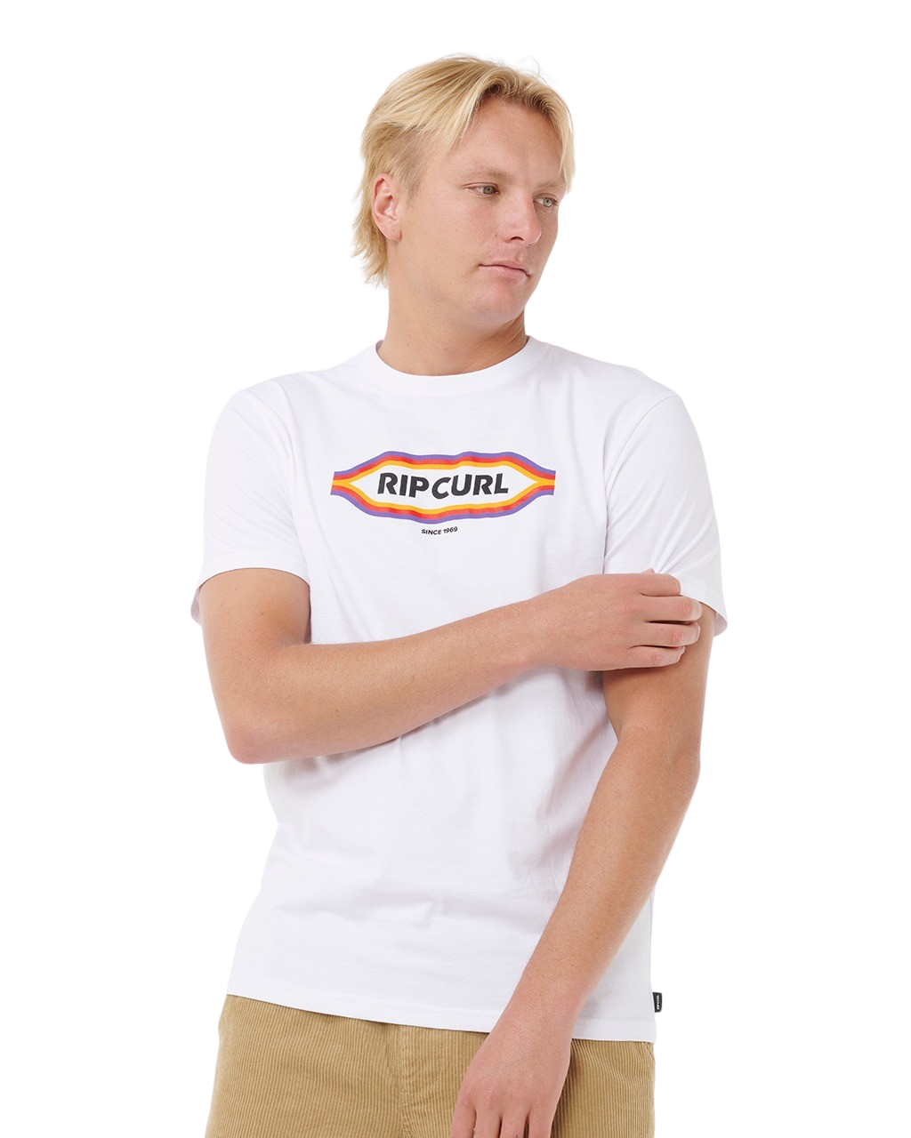 The Rip Curl Mens Sunset T-Shirt in White