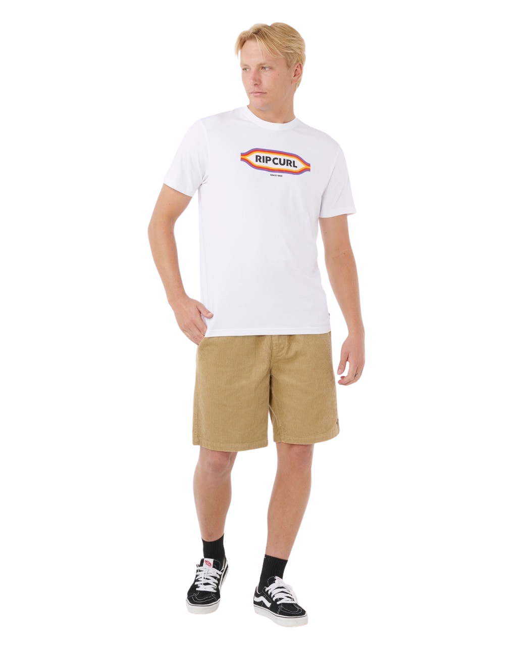 The Rip Curl Mens Sunset T-Shirt in White