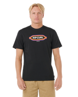 The Rip Curl Mens Sunset T-Shirt in Black