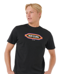The Rip Curl Mens Sunset T-Shirt in Black