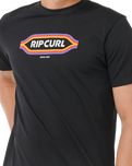 The Rip Curl Mens Sunset T-Shirt in Black