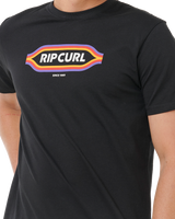 The Rip Curl Mens Sunset T-Shirt in Black
